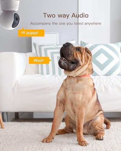 ARENTI 4MP Pet Camera P2Q, 5G WiFi 6 Indoor Security Camera, Free Phone App - Image 5