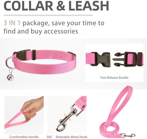PUPTECK Dog Harness, Collar and Leash Set No Pull for Small Medium Sized - Image 4