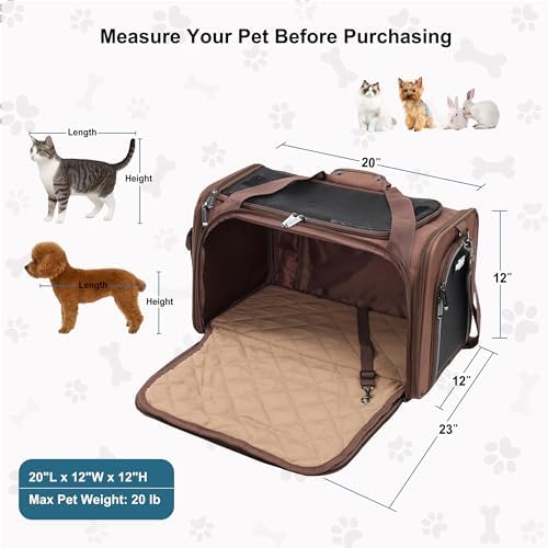 EliteField Deluxe Soft Pet Carrier for Cats and Dogs (3-Year Warranty) - Image 6