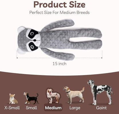 SHARLOVY No Stuffing Dog Toys Squeaky for Large Dogs, Crinkle Puppy Teething Toys to Keep Them Busy, Plush Interactive Doggie Long Lasting Chews for Aggressive Chewers - Image 5
