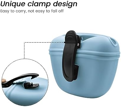 AUDWUD Silicone Dog Treat Pouch with Clicker Magnetic Closure Secure Clip - Image 4