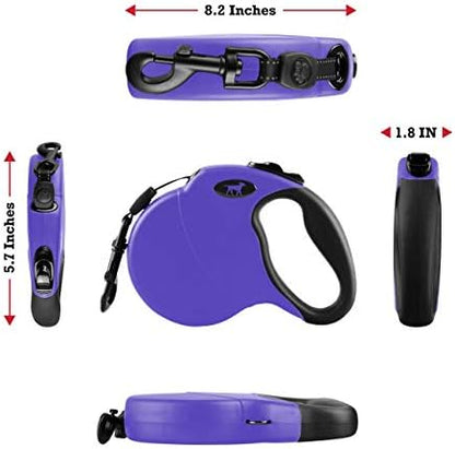 Tuff Pupper Heavy Duty Retractable Dog Leash | 16 ft Dog Leash with Reflective Stitching for Nighttime Safety | One Button Lock and Release | Comfortable Hand Grip | for Dogs Up to 120 lbs - Image 6