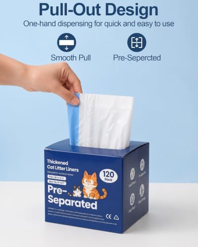 120 Count Automatic Litter Box Liners Compatible with Litter Box Robot - Image 2