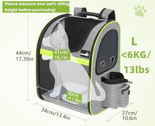 pecute Cat Backpack Expandable, Cat Carrier Backpack with Acrylic Window - Image 2