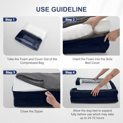 FURTIME Orthopedic Small Dog Bed, Supportive Waterproof Pet Bed - Image 7