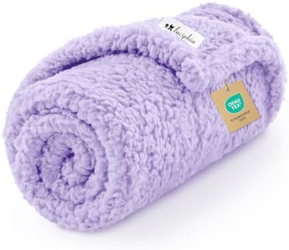 Luciphia Ultra Soft Sherpa Fleece Dog Puppy Cat Blanket for Small Pets by luciphia