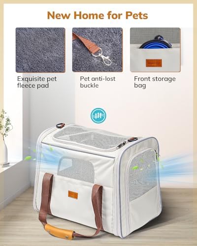 Morpilot Cat Carrier Soft for Large Medium Cats and Puppy up to 18lbs - Image 4