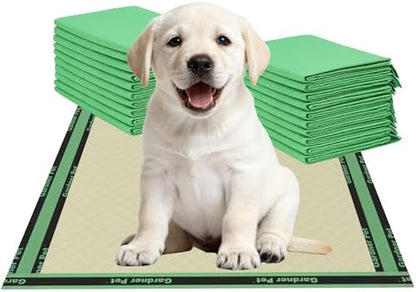 Gardner Pet Disposable Puppy Pads XL, 22" x 22" Dog Pee Pads for Dogs, Super Absorbent & Leak-Proof Full Edge-Wrapping Extra Thick Dog Potty Training Pads (50 Count) by GardnerPet