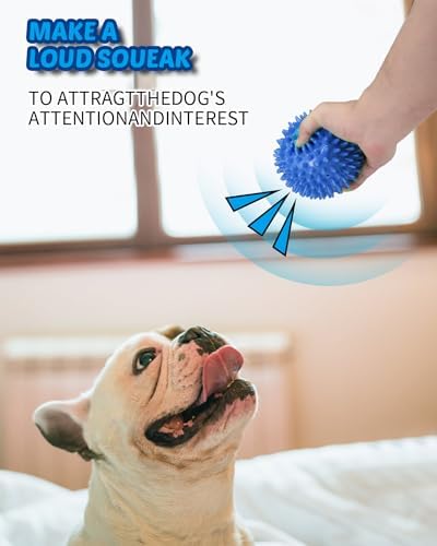 Pweituoet 3.5" Spike Dog Balls With Squeaky, Thicker and Durable, 2 Pack Chew Toys for Teeth Cleaning and Training, Ball Toys for Aggressive Chewers, Puppy Small Medium Large Dogs - Image 6