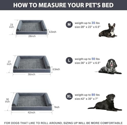 BFPETHOME Orthopedic Washable Large Dog Bed for Senior Dog Comfy Sleep - Image 6