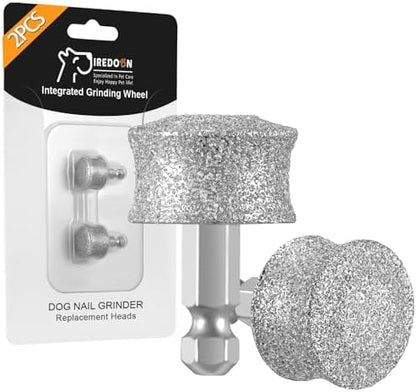 IREDOON Dog Nail Grinder Replacement Head for Most Brands and All Pets 2PCS by IREDOON