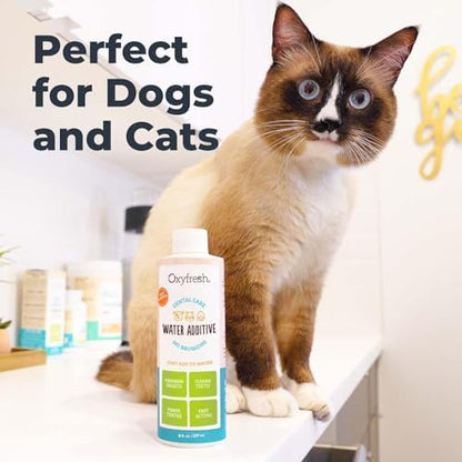 Oxyfresh Premium Pet Dental Care Solution Pet Water Additive: Best Way to Eliminate Bad Dog Breath and Cat Bad Breath - Fights Tartar & Plaque - So Easy, Just Add to Water! Vet Recommended 16 oz. - Image 6