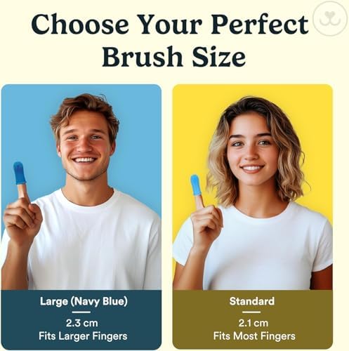 Jasper Dog Toothbrush, 360° Finger Toothbrush for Dogs & Cats, Clear 2-Pack - Image 5