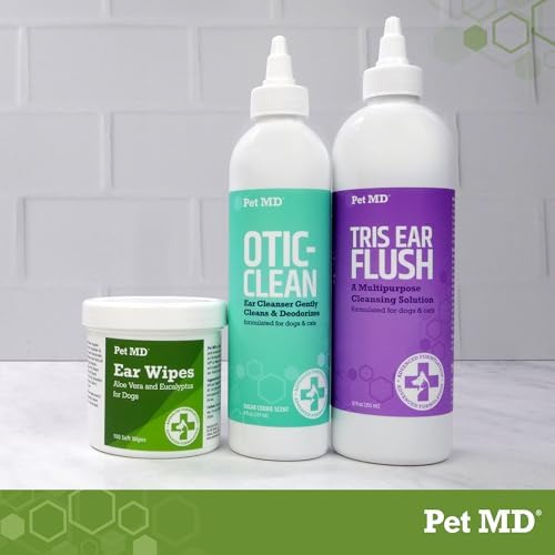Pet MD Veterinary Tris Flush Cat & Dog Ear Cleaner - Dog Ear Flush - 12oz - Image 6