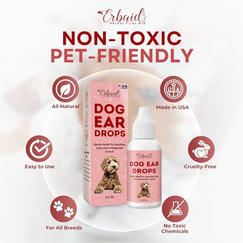 Dog Ear Cleaner – All Natural Ear Drops for Dogs Ear Infection – Eliminates Yeast Odor, Loosens Wax, Prevents Infections, Relieves Itching – Safe, Gentle, Effective Itchy Ear Relief, Made in USA - Image 4