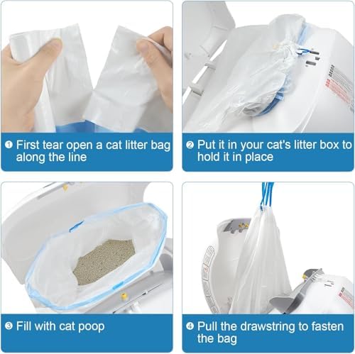 Automatic Cat Litter Box Liners-50 Counts Heavy-Duty Waste Bags - Image 4