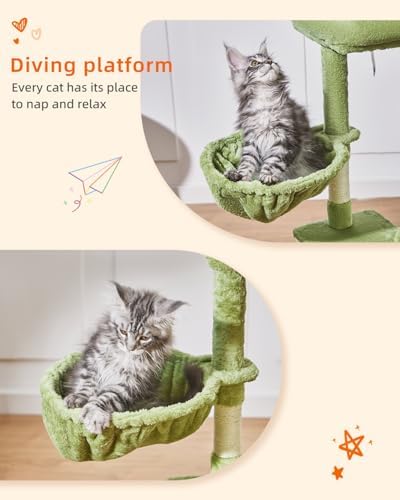 Taoqimiao Cat Tree, 38.5In Cat Tower for Indoor Cats, Suitable for Kittens - Image 5