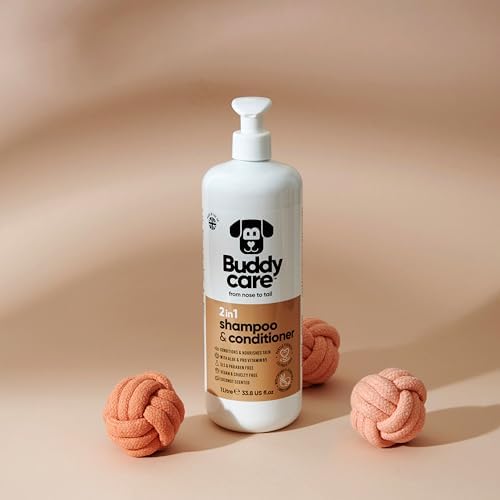 2in1 Dog Shampoo & Conditioner by Buddycare | Coconut Scented | with Aloe Vera and Pro Vitamin B5 (33.8oz) - Image 3