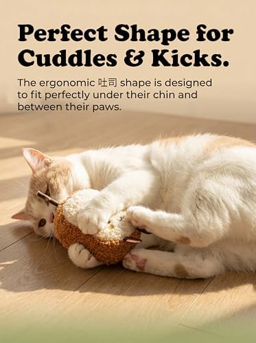 Cat Plush Toy [6000mg A+ Natural Catnip & Silvervine] with Teething Stick - Image 5
