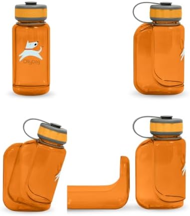 OllyDog OllyBottle, Dog Water Bottle, Pet Water Dispenser with Detachable Bowl, Pet Accessories for Outdoor Walking, Hiking, Travel (600ml, Flame) - Image 6