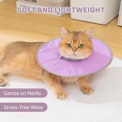 Avont Lightweight Waterproof Foldable Cone, Soft E-Collar - M Purple - Image 4