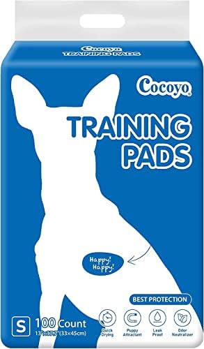 COCOYO Best Value Training Pads 100 Count 13“ by 17.7”| Dog Pee Pads | Super Absorbent Puppy Pads,Blue by COCOYO