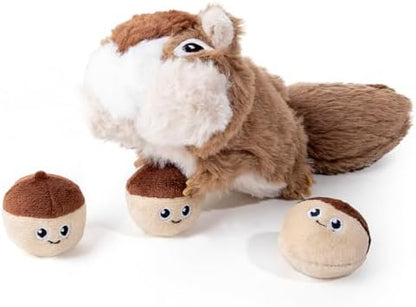 Hollypet Squeaky Hide and Seek Dog Toys for Small and Medium, Pine Cone by Hollypet