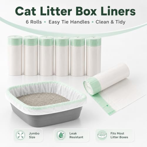 60 Pcs Extra Large Cat Litter Box Liners, 37 x 18 in Drawstring Kitty Waste Bags, Extra Thick Leakproof Tear-Resistant Heavy Duty Enhanced Load-Bearing Strength for Multi-Cat Waste Pans - Image 3