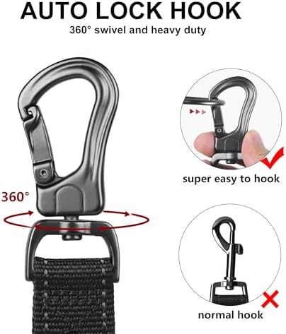 Twoear 4FT 1IN Heavy Duty Dog Leash for Large Dogs with 2 Padded Handles - Image 3