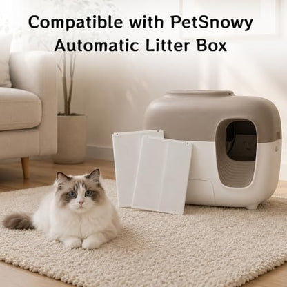120 Pcs Cat Litter Bags, Compatible with PetSnowy Cat Litter Box, Long-Lasting Litter Box Liners, Tear & Leak Resistant, Ideal for Automatic Litter Box Use - Image 5