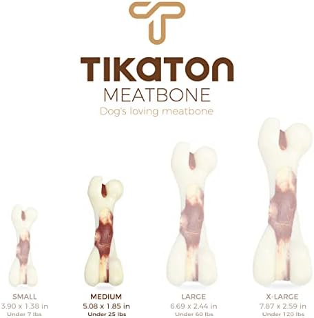 Tikaton Indestructible Dog Chew Toys for Aggressive Chewers, Beef Flavor Durable Dog Teething Chew Toys Bones for Large/Medium/Small Puppies - Image 6
