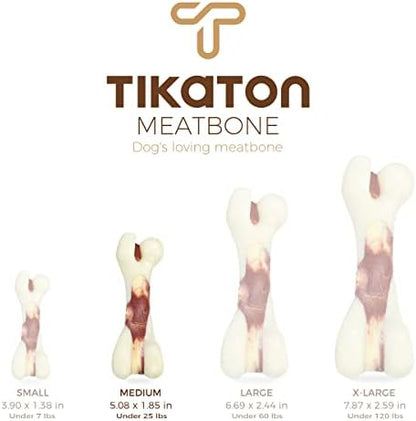 Tikaton Indestructible Dog Chew Toys for Aggressive Chewers, Beef Flavor Durable Dog Teething Chew Toys Bones for Large/Medium/Small Puppies - Image 6