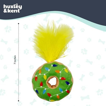 Huxley & Kent Plush Crinkle Catnip Cat Toy, Lit Donut - Image 5