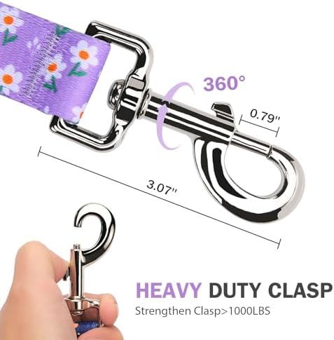 Hikiko 5FT Dog Leash Padded Double Handle with Designed Pattern - Image 3