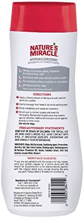 Nature’s Miracle Hypoallergenic Shampoo & Conditioner for Dogs, 16 Oz, Unscented (Pack of 2) - Image 3