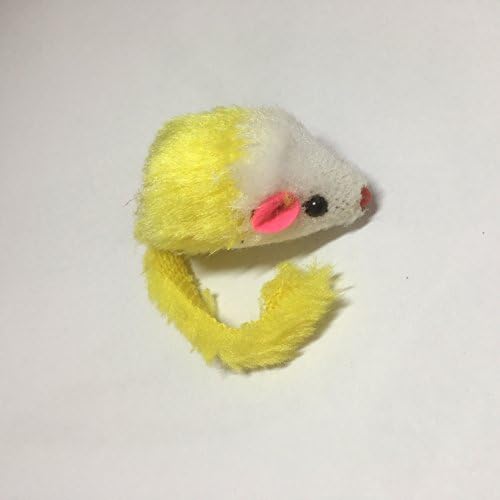 Play Fur Mice Cat Toys – Mixed Bag of 10 Play Mice with Rattling Sounds – 4 Color Variety Pack of Catnip Toy - Image 6
