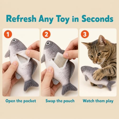 Silvervine for Cats: Stronger Than Catnip 10 Refill Pouches - Image 5