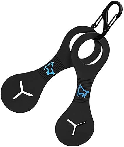 Dog Poop Bag Holder for Leash Waste Bag Carrier Dog Poop Bag Dispenser for Walking Running Bicycle Accessory 2 pieces (Black) by PuppyDoggy