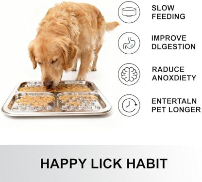 Kactoily 2-Pack 304 Stainless Steel Lick Mat for Dogs and Cats - Image 3