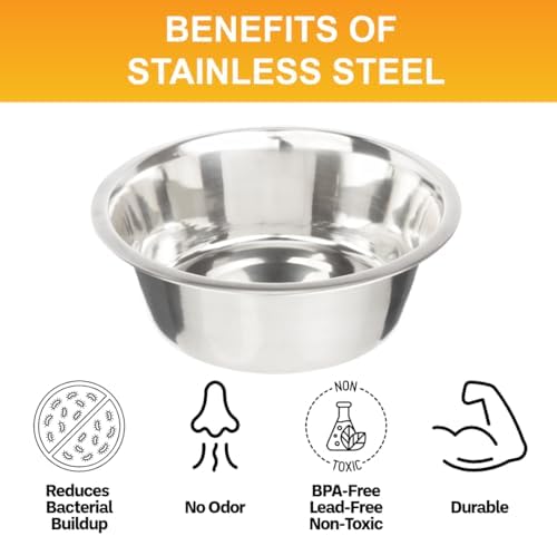 Neater Pet Brands 7 Cup (56 oz.) Stainless Steel Dog Bowls, 1 Single Neater Feeder Replacement Bowl (M/L Express, Large Deluxe Models), Dog Food Bowl or Water Bowls, Dishwasher Safe Metal Dish - Image 5