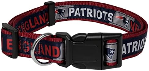 NFL PET Collar New England Patriots Dog Collar, Large Football Team Collar for Dogs & Cats. A Shiny & Colorful Cat Collar & Dog Collar Licensed by The NFL - Image 2