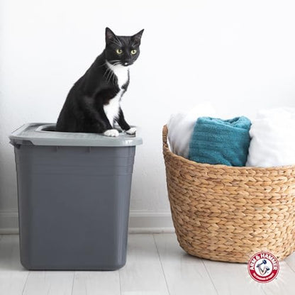 Arm & Hammer Premium Top Entry Litter Box with Filter to Clean Paws and Microban, Made in USA - Image 4