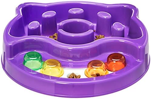 Amazon Basics Pet Activity Center and Feeder, Purple - Image 2
