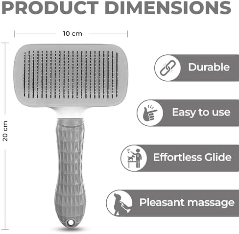Ultimate Pet Brush - Self-Cleaning Cat & Dog Grooming Tool | Deshedding Brush for Long & Short Hair | Reduces Shedding, Hairballs & Loose Fur | One-Click Hair Removal Comb. - Image 3