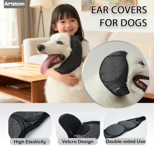Dog Ear Covers for Grooming,Dog Ear Muffs for Bathing & Blow Drying - Image 6