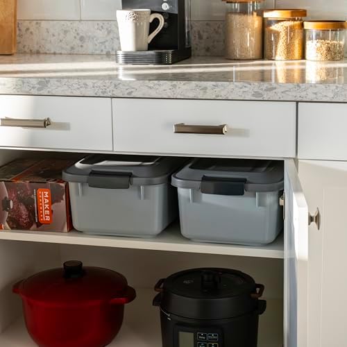 IRIS USA Dog Food Storage Container, 2-Pack, Up to 14 lbs, Gray - Image 5