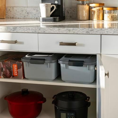 IRIS USA Dog Food Storage Container, 2-Pack, Up to 14 lbs, Gray - Image 5