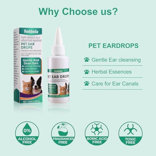 Dog & Cat Ear Cleaner – Gentle Pet Ear Cleaning Solution for Removing Wax, Dirt & Odor, Daily Ear Care - Image 5
