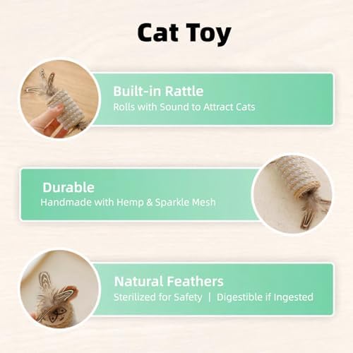 VORAPETIS Catnip Toys for Cats, 5 Pack Interactive Cat Toy Set - Image 4