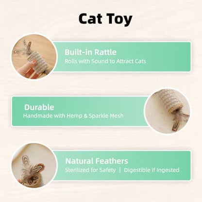 VORAPETIS Catnip Toys for Cats, 5 Pack Interactive Cat Toy Set - Image 4